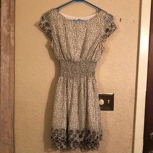 Black and white polka dot dress